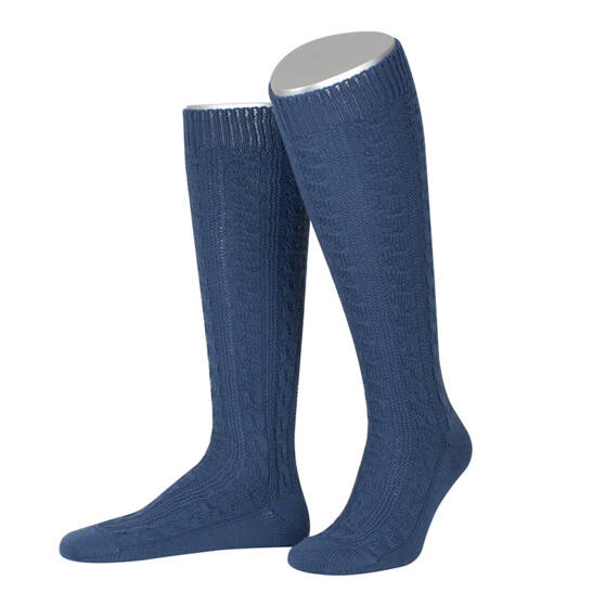 Trachtenkniestrumpf Zopfmuster