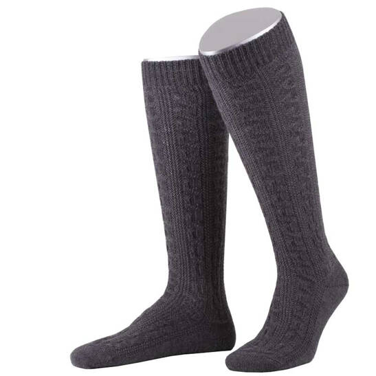 Trachtenkniestrumpf Zopfmuster